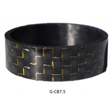 カラーパターン付きカーボンデコレーションリング/CB7.5(ゴールド)